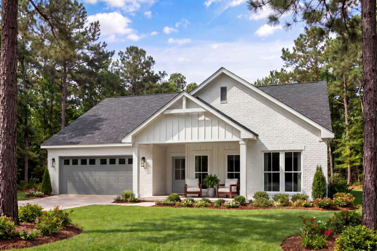 House Plan House Plan #35875 Angled Front Elevation