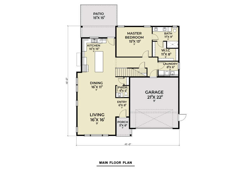 House Plan House Plan #35876 Drawing 1