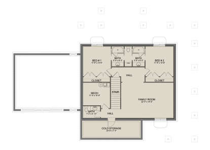 Basement  for House Plan #2802-00560