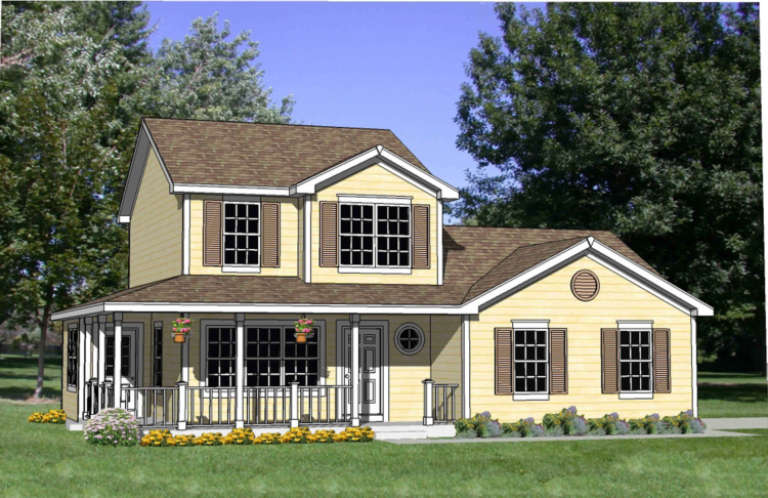 Country House Plan #340-00020 Elevation Photo