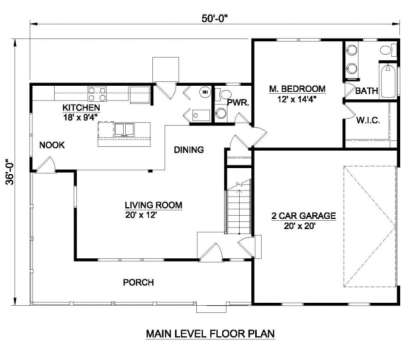 Floorplan 1 for House Plan #340-00020