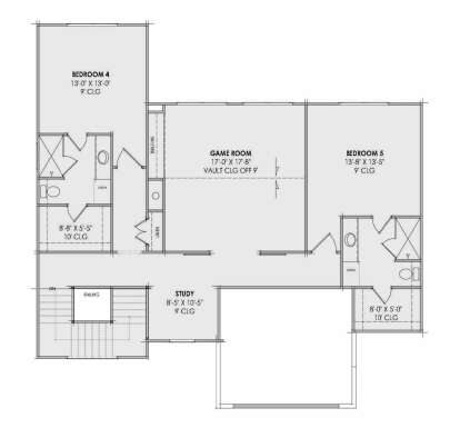 Second Floor for House Plan #7983-00196