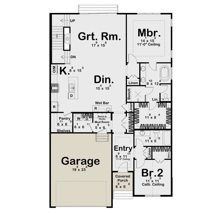 House Plan House Plan #35883 Drawing 1