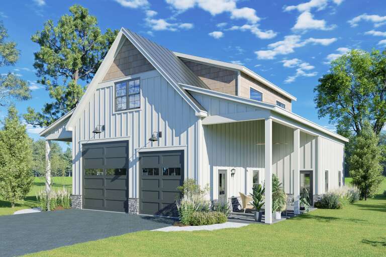 House Plan House Plan #35884 Angled Front Elevation