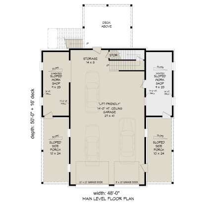 Main Floor  for House Plan #940-01452