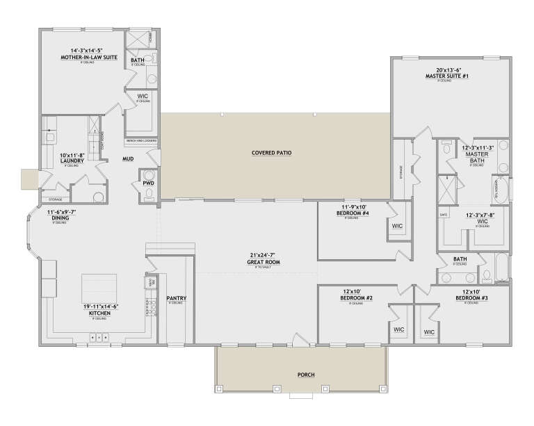 House Plan House Plan #35892 Drawing 1