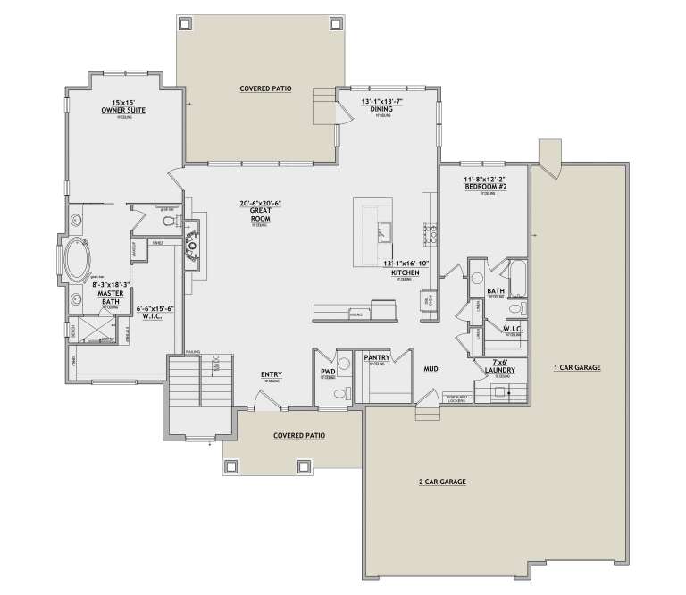 House Plan House Plan #35893 Drawing 1