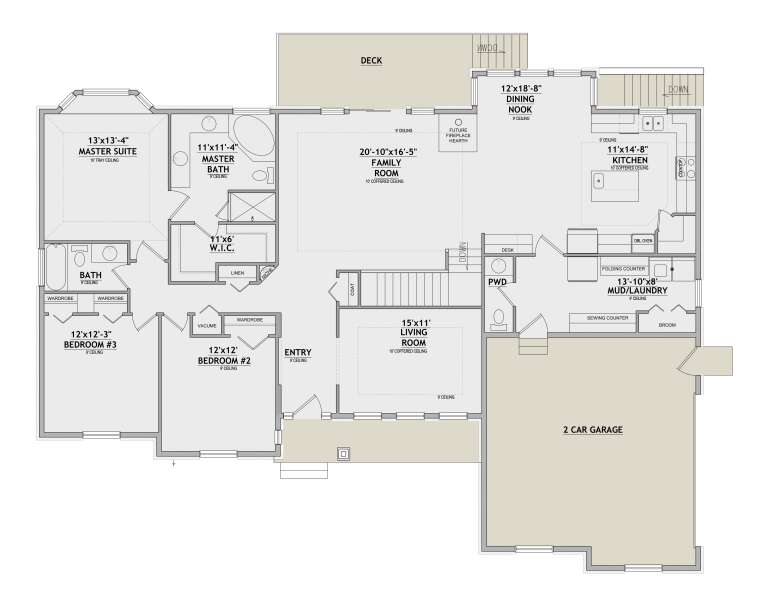 House Plan House Plan #35894 Drawing 1