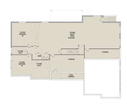 Basement for House Plan #8768-00207