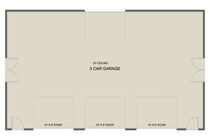 Garage Floor for House Plan #2802-00561