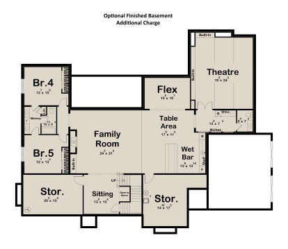 Basement for House Plan #963-01300