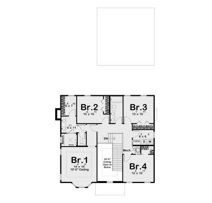 Second Floor for House Plan #963-01301