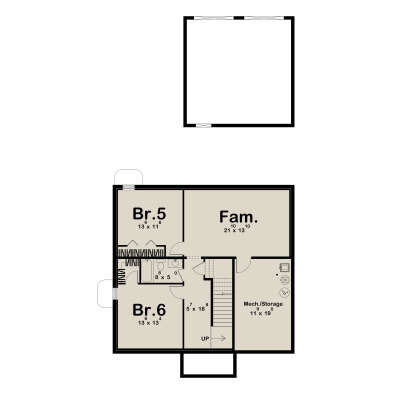 Basement for House Plan #963-01301