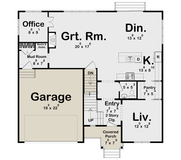 House Plan House Plan #35901 Drawing 1