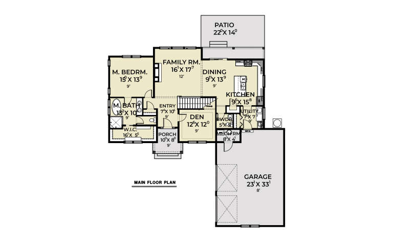 House Plan House Plan #35904 Drawing 1