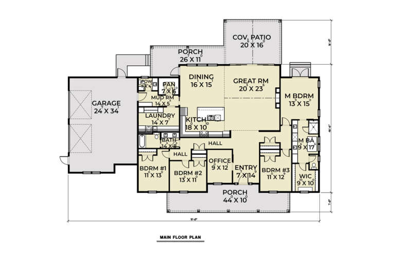 House Plan House Plan #35905 Drawing 1