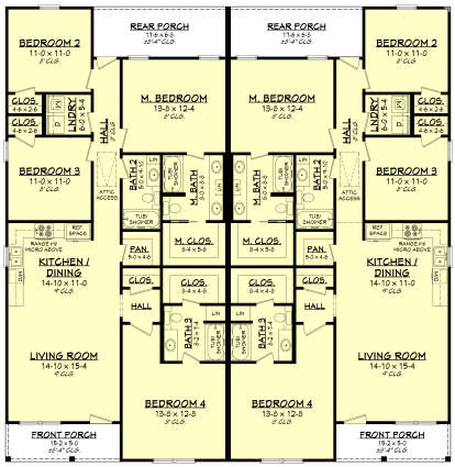 Main Floor  for House Plan #041-00442