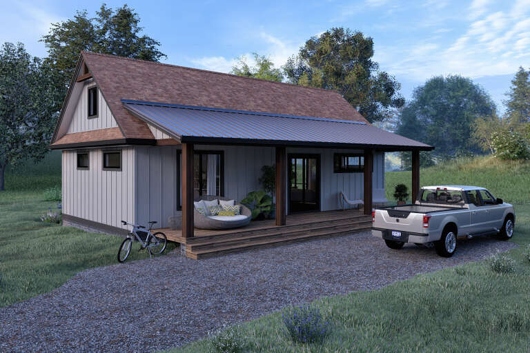 House Plan House Plan #35907 Angled Front Elevation