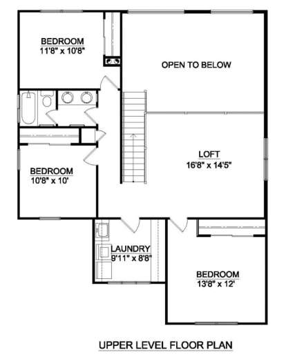 Floorplan 2 for House Plan #340-00023