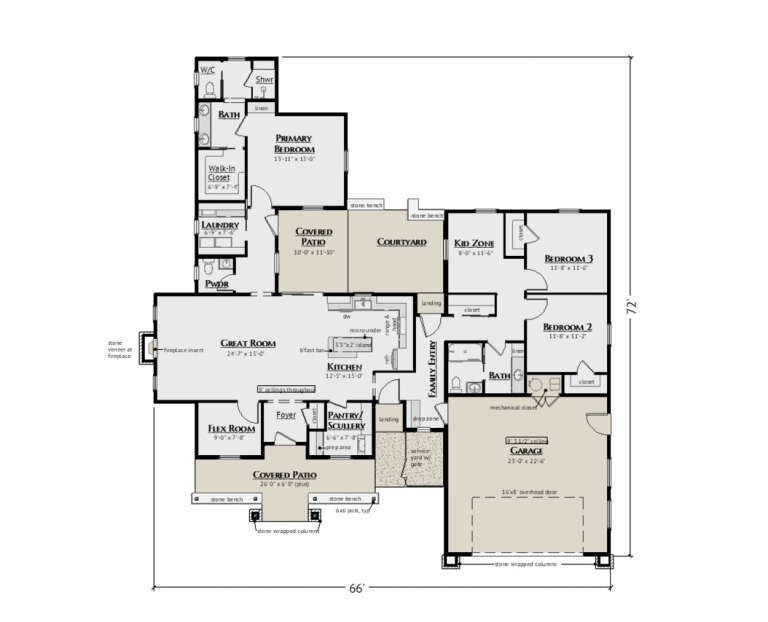House Plan House Plan #35910 Drawing 1