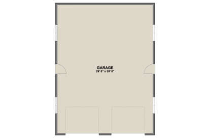 Garage Floor for House Plan #2802-00562