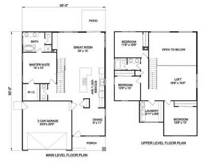 Floorplan1 for House Plan #340-00024