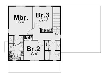 Second Floor for House Plan #963-01303