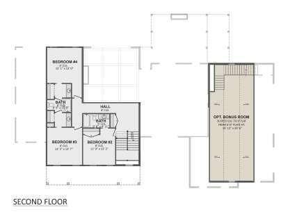 Second Floor for House Plan #1958-00071