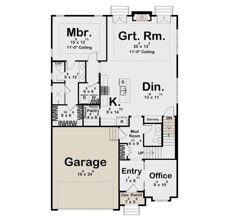 House Plan House Plan #35926 Drawing 1