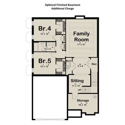 Basement for House Plan #963-01304