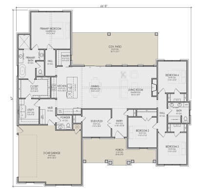 Main Floor  for House Plan #5105-00021