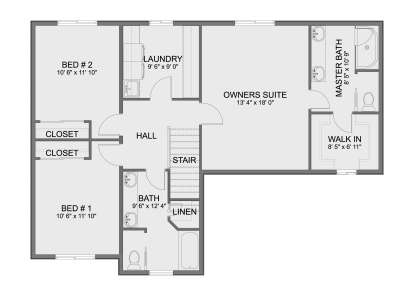 Second Floor for House Plan #2802-00563