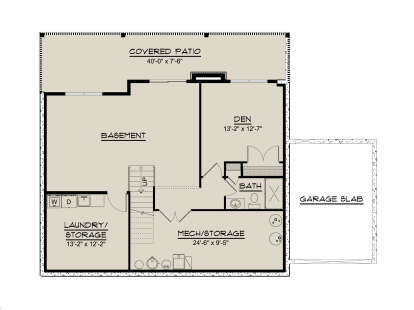 Basement for House Plan #5032-00442