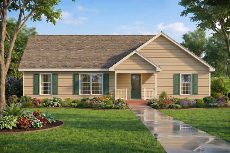 House Plan House Plan #35935 Front Elevation 