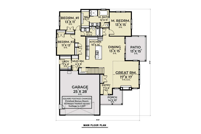 House Plan House Plan #35937 Drawing 1