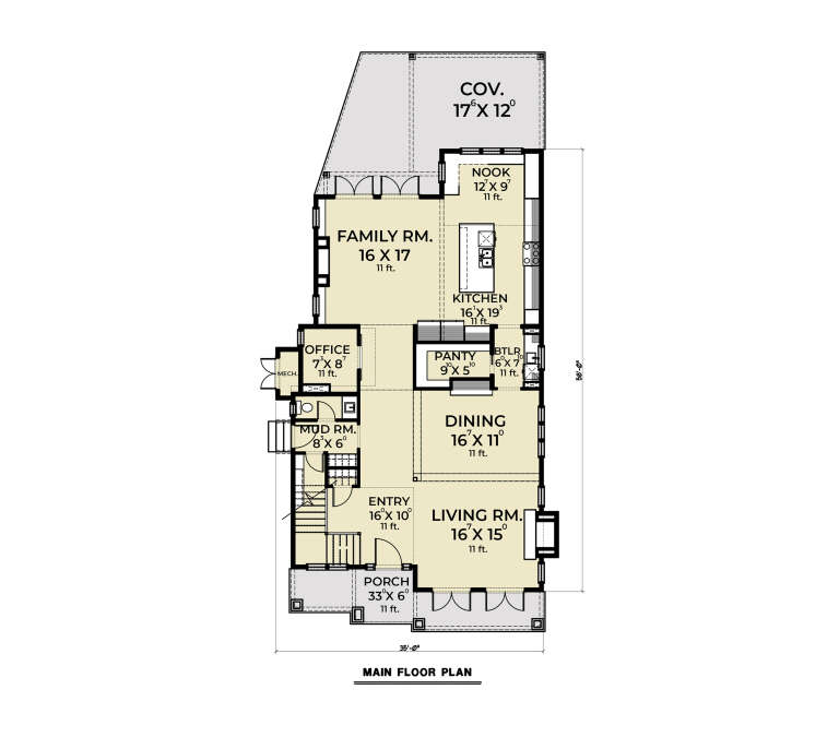 House Plan House Plan #35938 Drawing 1