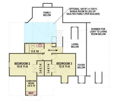 Second Floor for House Plan #4195-00088