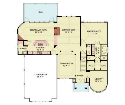 Main Floor  for House Plan #4195-00090