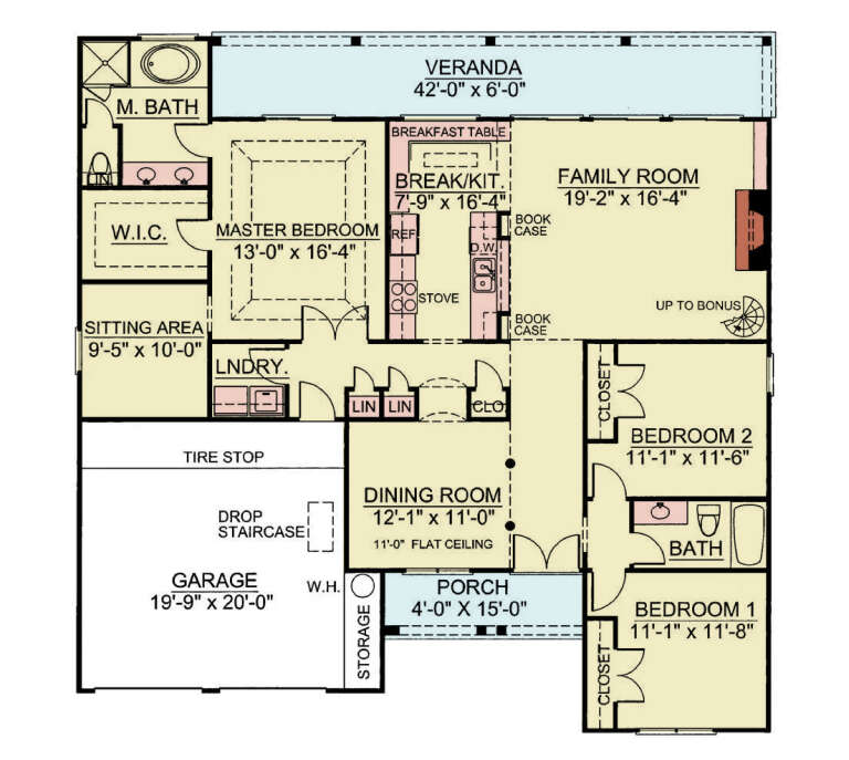 House Plan House Plan #35943 Drawing 1