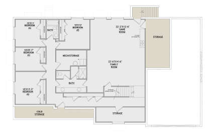 Basement for House Plan #8768-00213