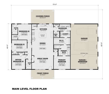Main Floor  for House Plan #7568-00065