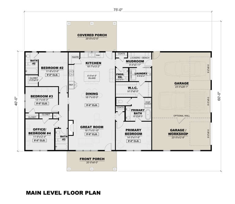 House Plan House Plan #35947 Drawing 1