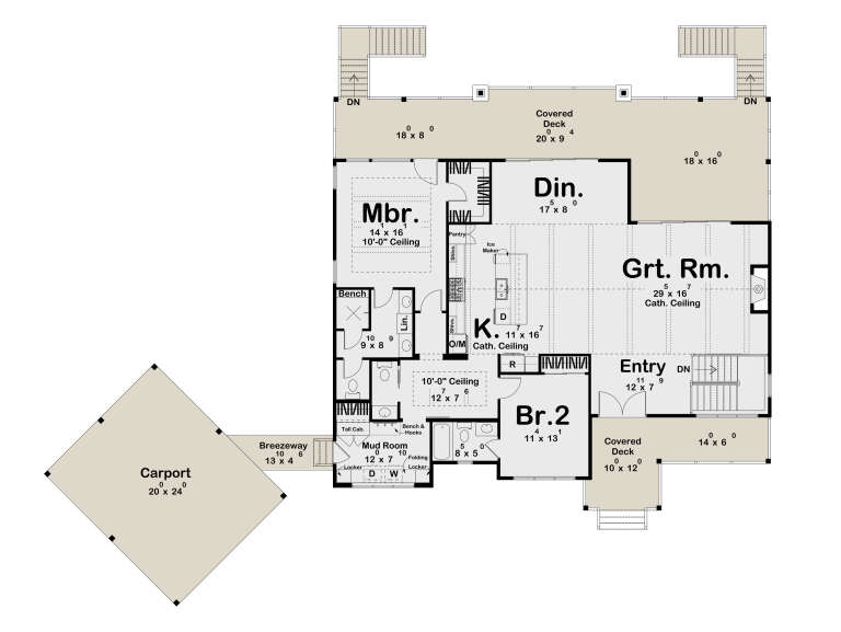 House Plan House Plan #35948 Drawing 1