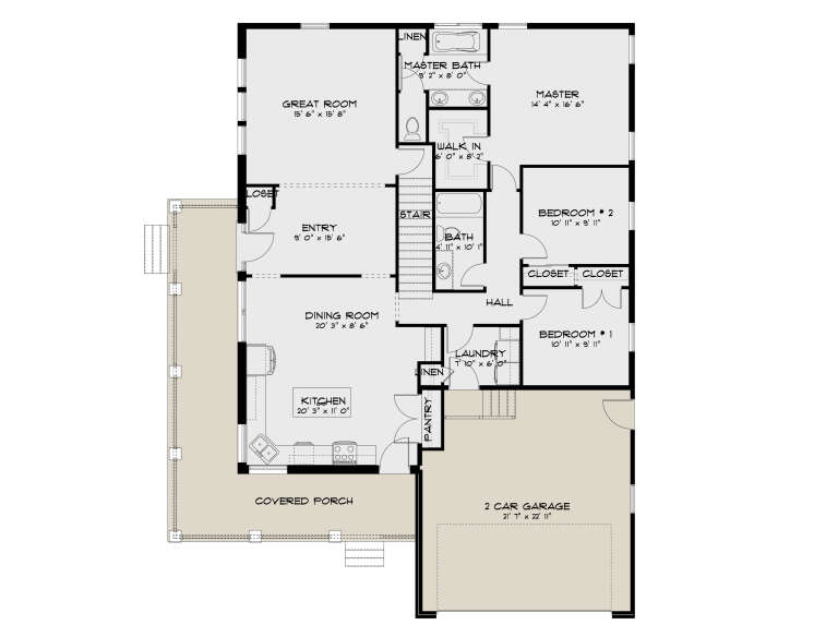 House Plan House Plan #35949 Drawing 1