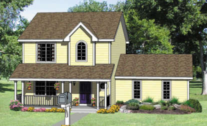 Country House Plan #340-00027 Elevation Photo