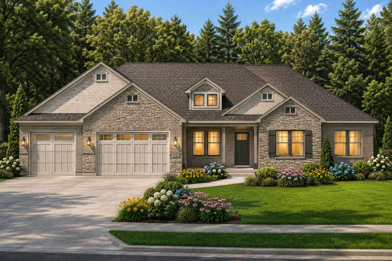 House Plan House Plan #35950 Front Elevation 