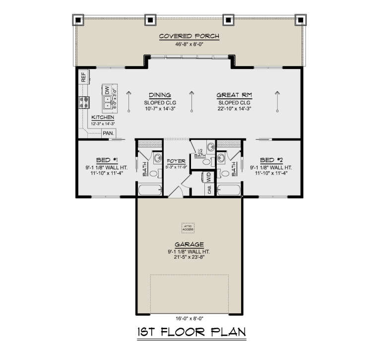 House Plan House Plan #35956 Drawing 1