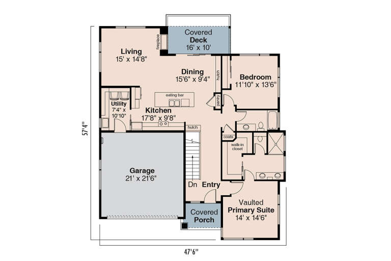 House Plan House Plan #35959 Drawing 1