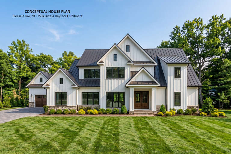 House Plan House Plan #35962 Front Elevation 