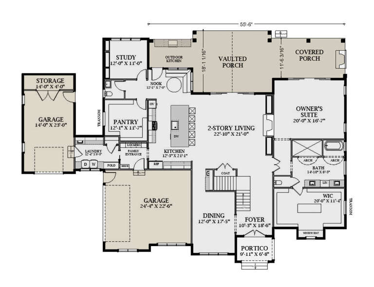 House Plan House Plan #35962 Drawing 1